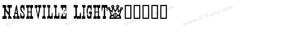 Nashville Light字体转换